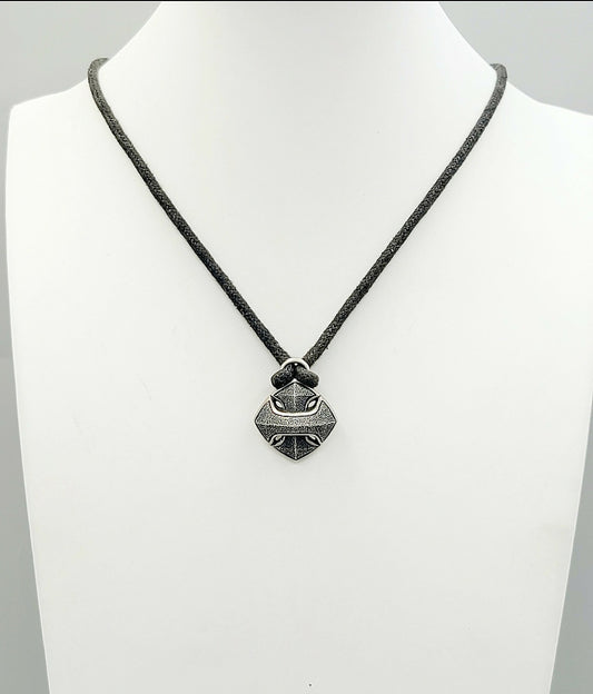    David Yurman Armory Cushion Pendant Necklace