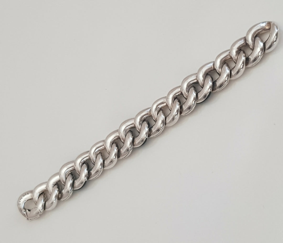    David Yurman Belmont Curb Link Bracelet – Black Onyx
