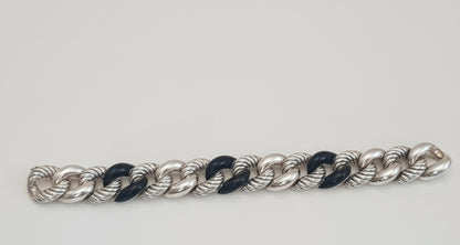    David Yurman Belmont Curb Link Bracelet – Black Onyx