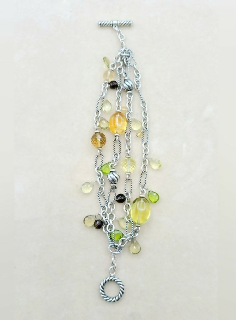    David Yurman Bijoux 4-Strand MultiGem Bracelet