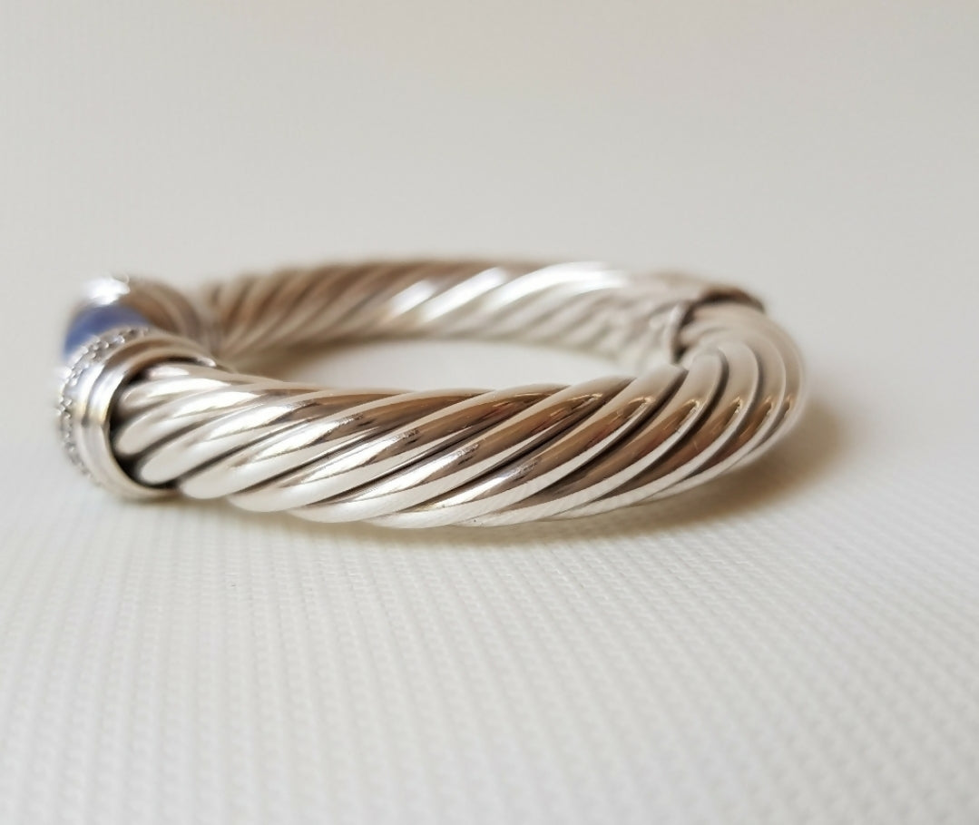    David Yurman Bracelet 10mm – Lavender Chalcedony & Diamonds