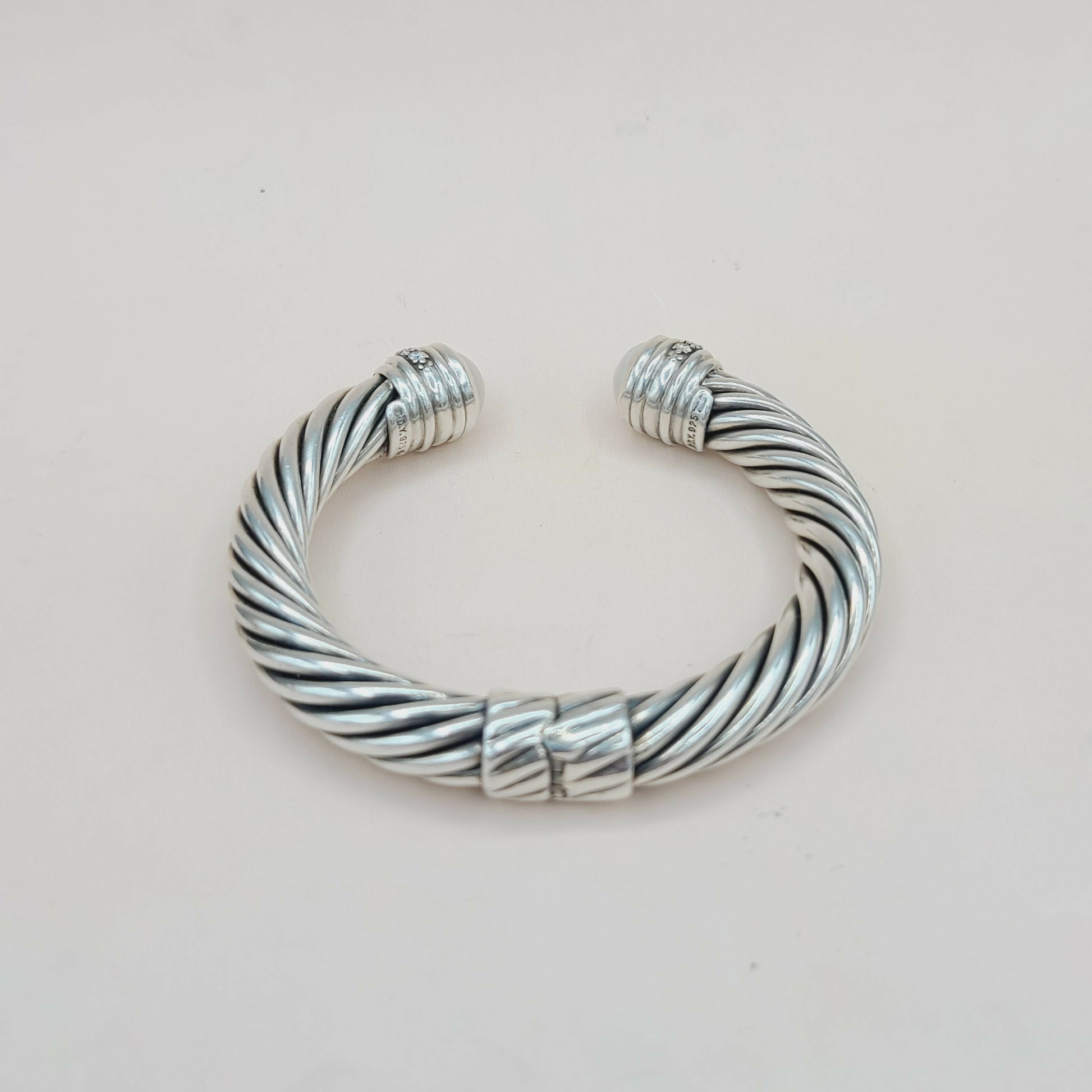   David Yurman Bracelet 10mm Pearl & Diamonds