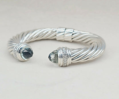    David Yurman Bracelet 10mm – Prasiolite & Diamonds