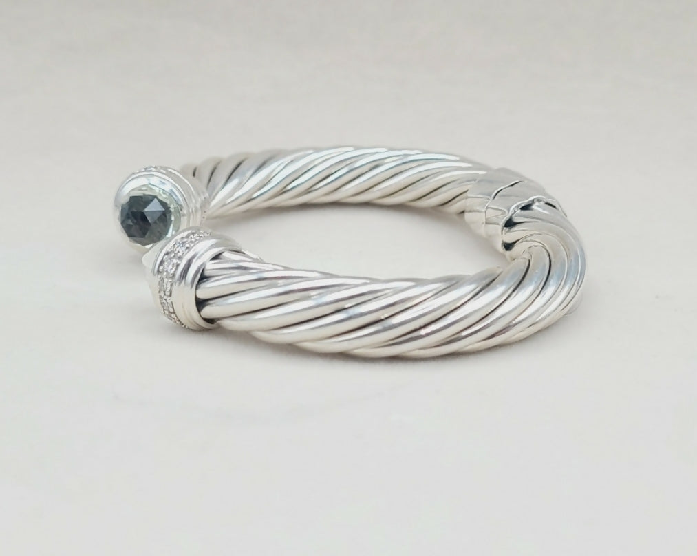    David Yurman Bracelet 10mm – Prasiolite & Diamonds