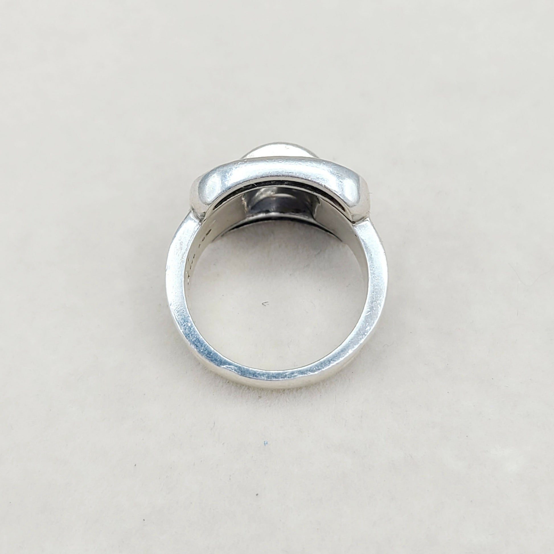    David Yurman Buckle Ring Large with Diamonds