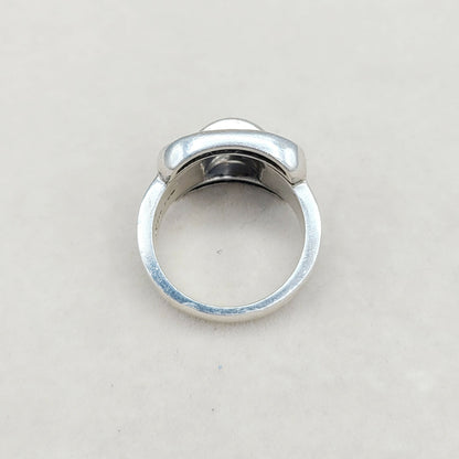    David Yurman Buckle Ring Large with Diamonds