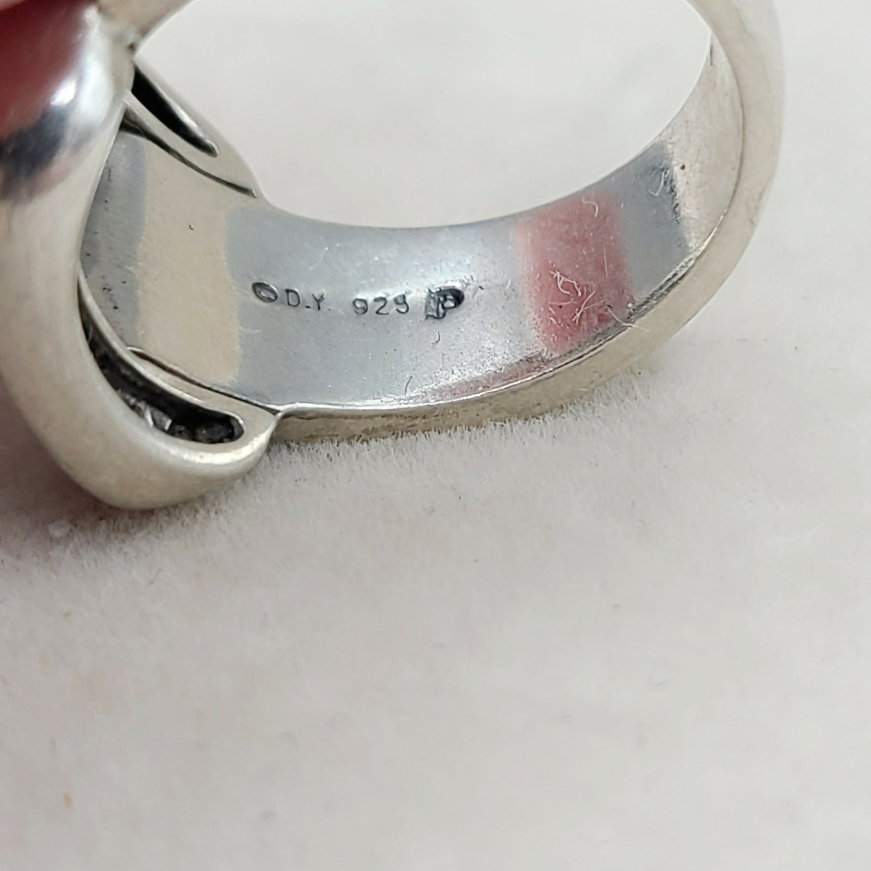    David Yurman Buckle Ring Large with Diamonds