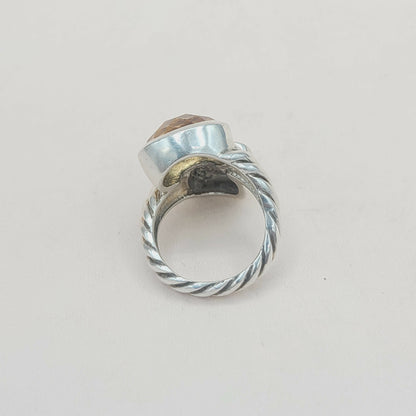    David Yurman Bypass Ring Champagne Citrine & Diamond