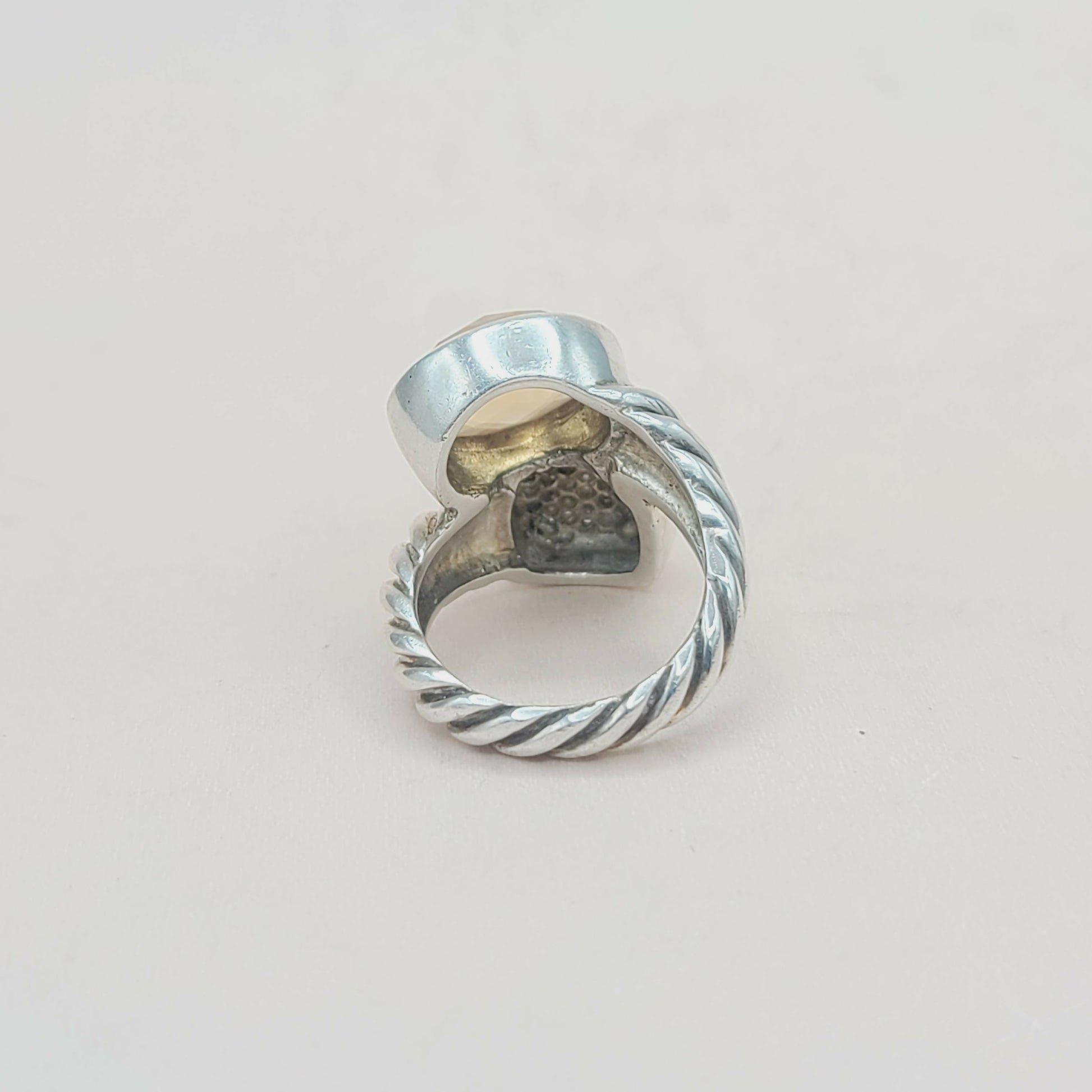    David Yurman Bypass Ring Champagne Citrine & Diamond