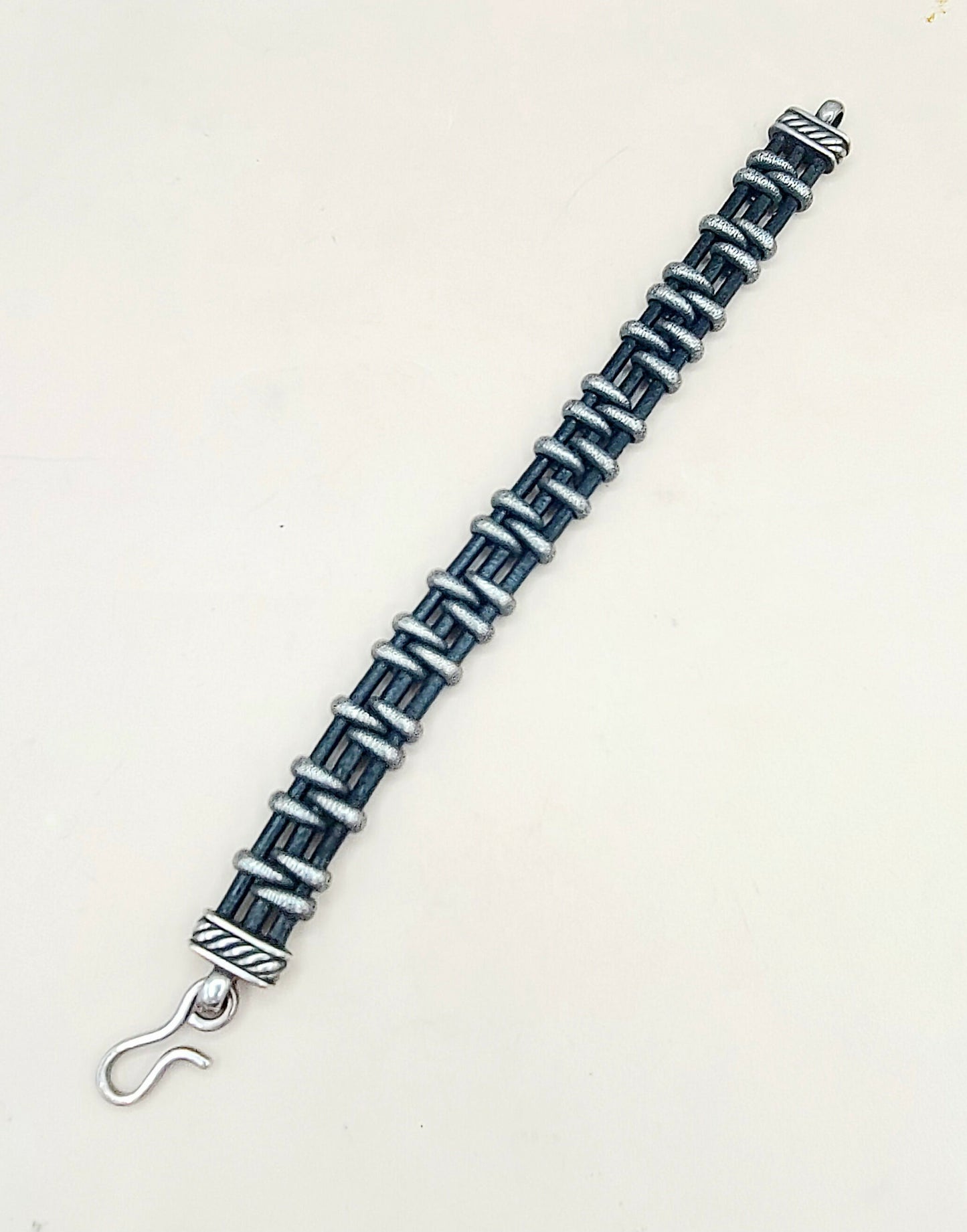    David Yurman Cable Station Bracelet 14mm Strippled Design
