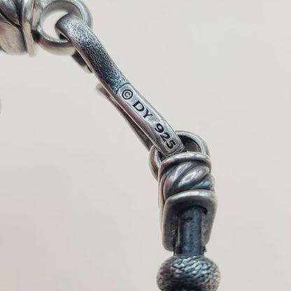    David Yurman Cable Station Bracelet 14mm Strippled Design