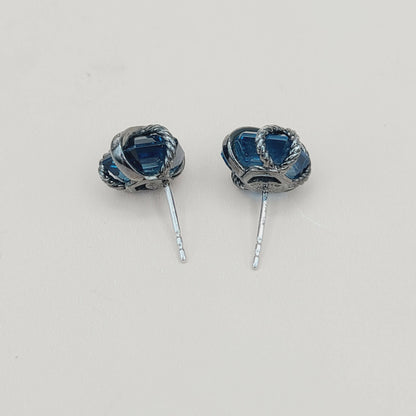    David Yurman Cable Wrap Earrings Hampton Blue Topaz