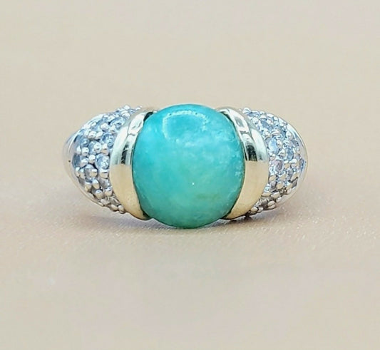    David Yurman Capri Ring – 10mm Peruvian Opal