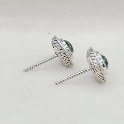    David Yurman Cerise Earrings Peridot & Diamonds