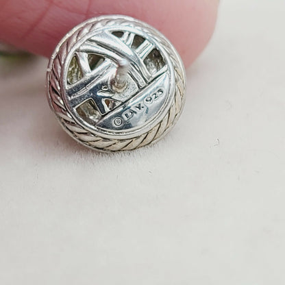    David Yurman Cerise Earrings Peridot & Diamonds