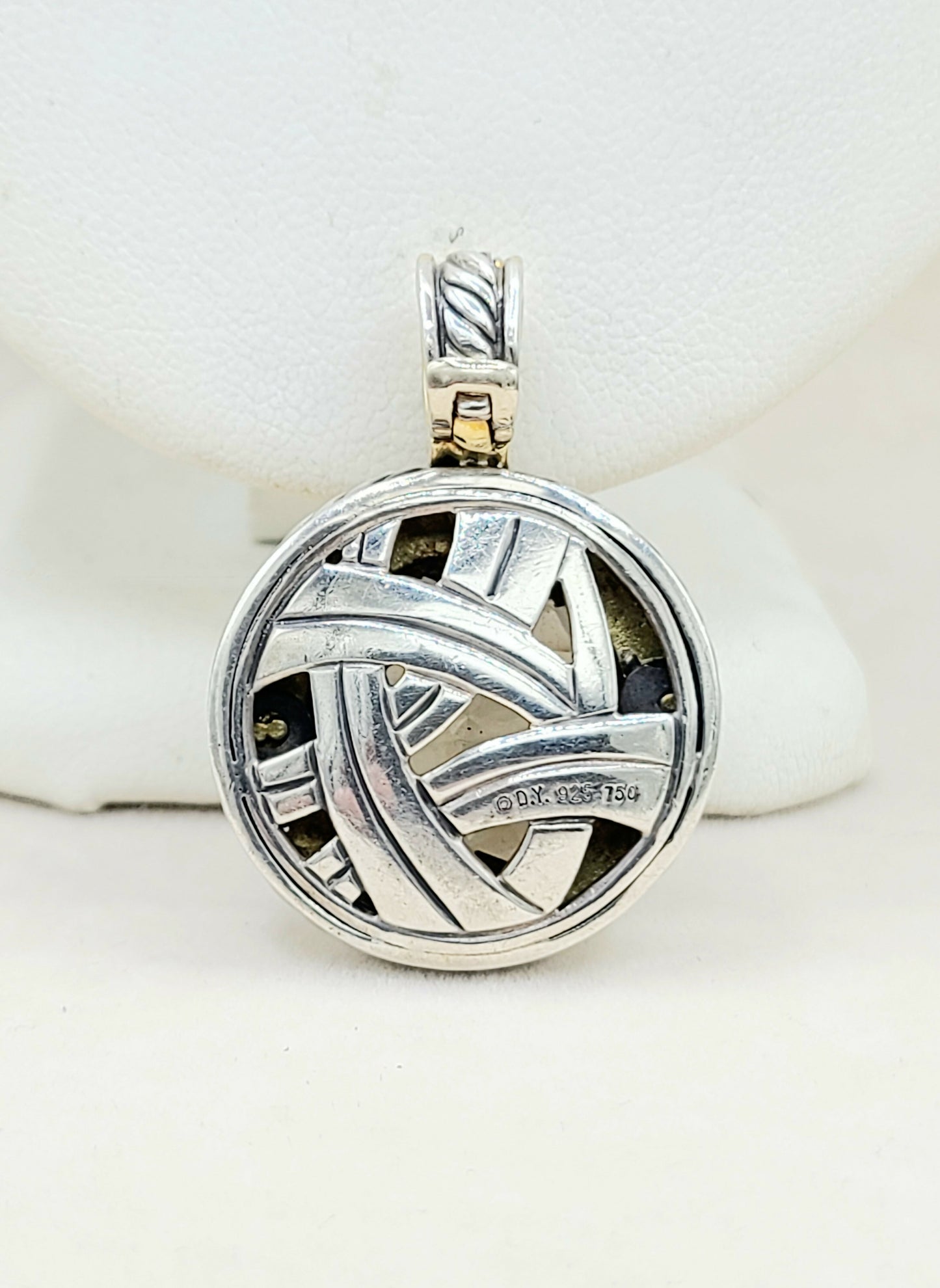    David Yurman Cerise Pendant Smoky Quartz, Diamonds & Gold