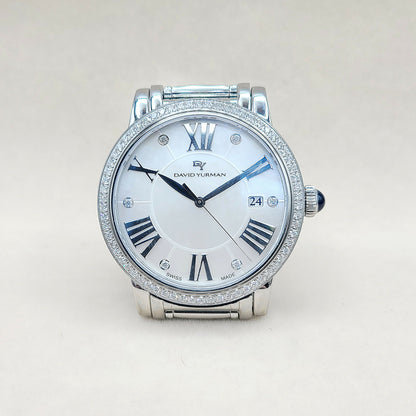    David Yurman Classic Quartz Watch 38mm Diamond Bezel