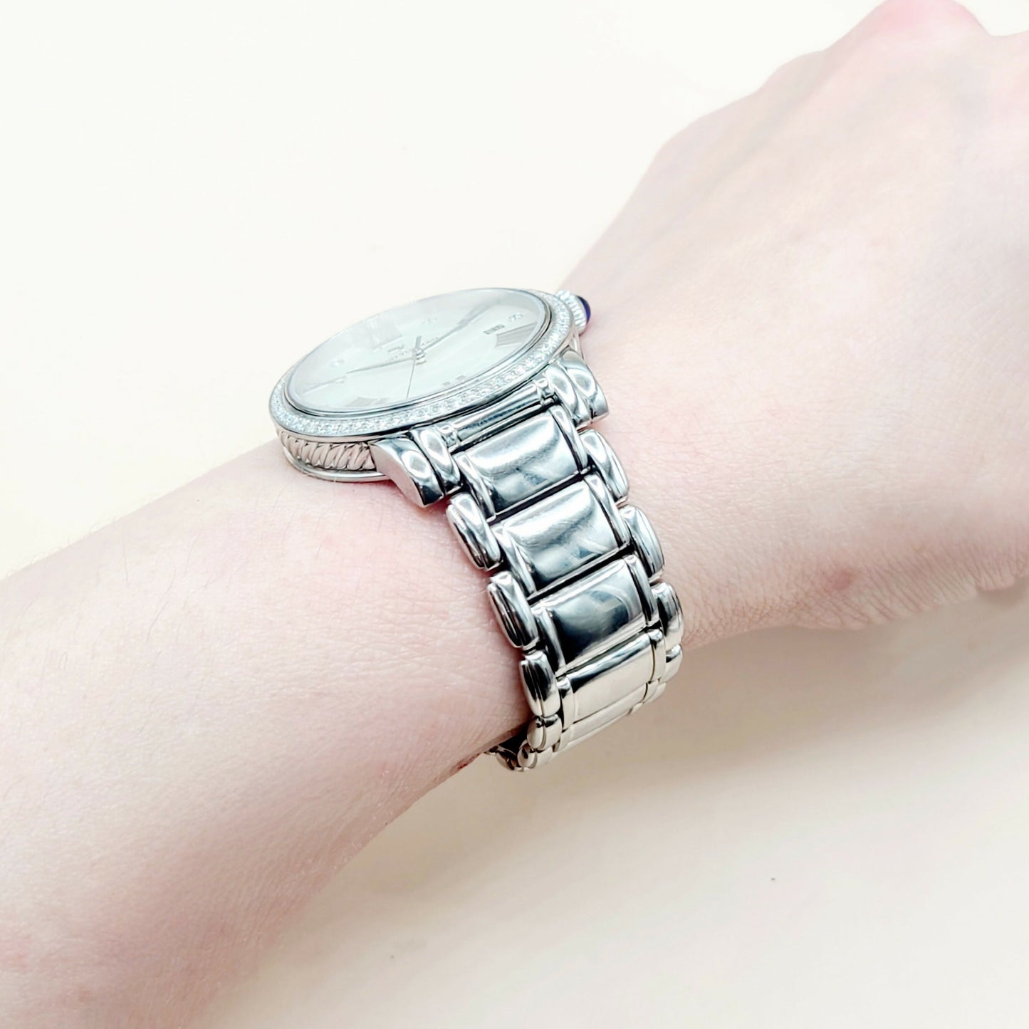    David Yurman Classic Quartz Watch 38mm Diamond Bezel