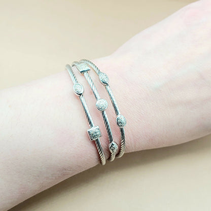    David Yurman Confetti Diamond Bracelet Three Row