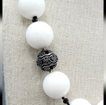    David Yurman Couture Necklace – White Agate & Black Diamonds