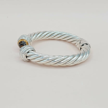    David Yurman Crossover Bracelet 8.5mm Citrine & Diamonds
