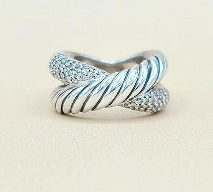    David Yurman Crossover X Diamond Ring