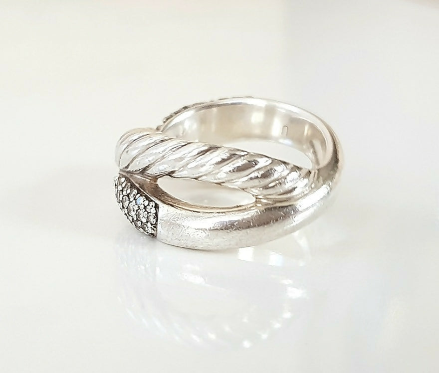    David Yurman Crossover X Diamond Ring