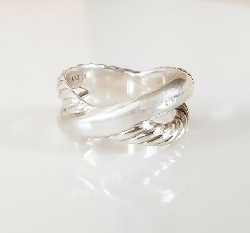    David Yurman Crossover X Diamond Ring