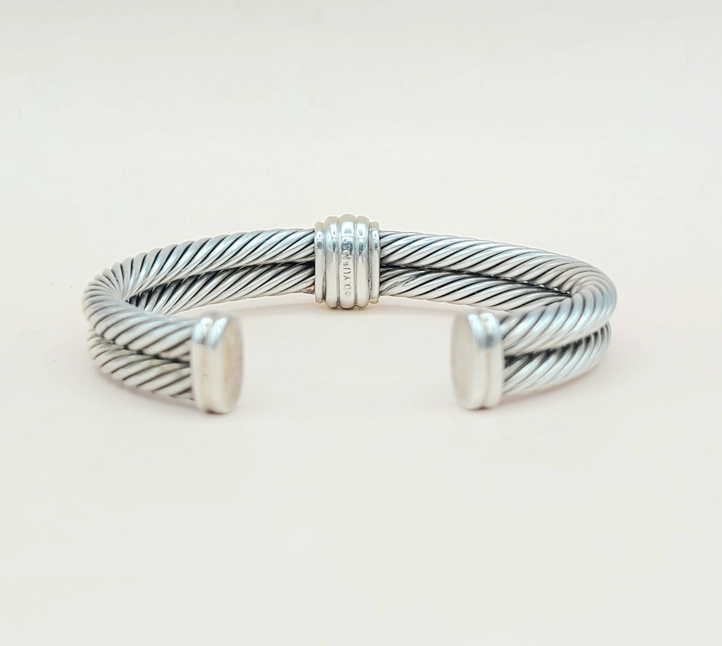    David Yurman Double Cable Renaissance Bracelet Blue Topaz