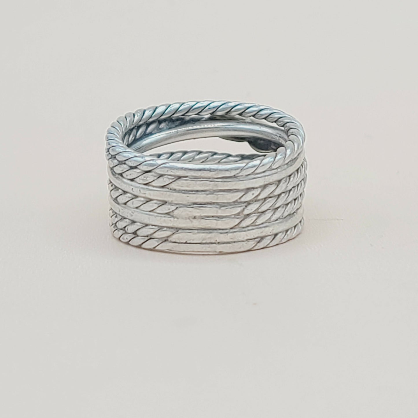    David Yurman Double X Crossover Ring 18K Gold