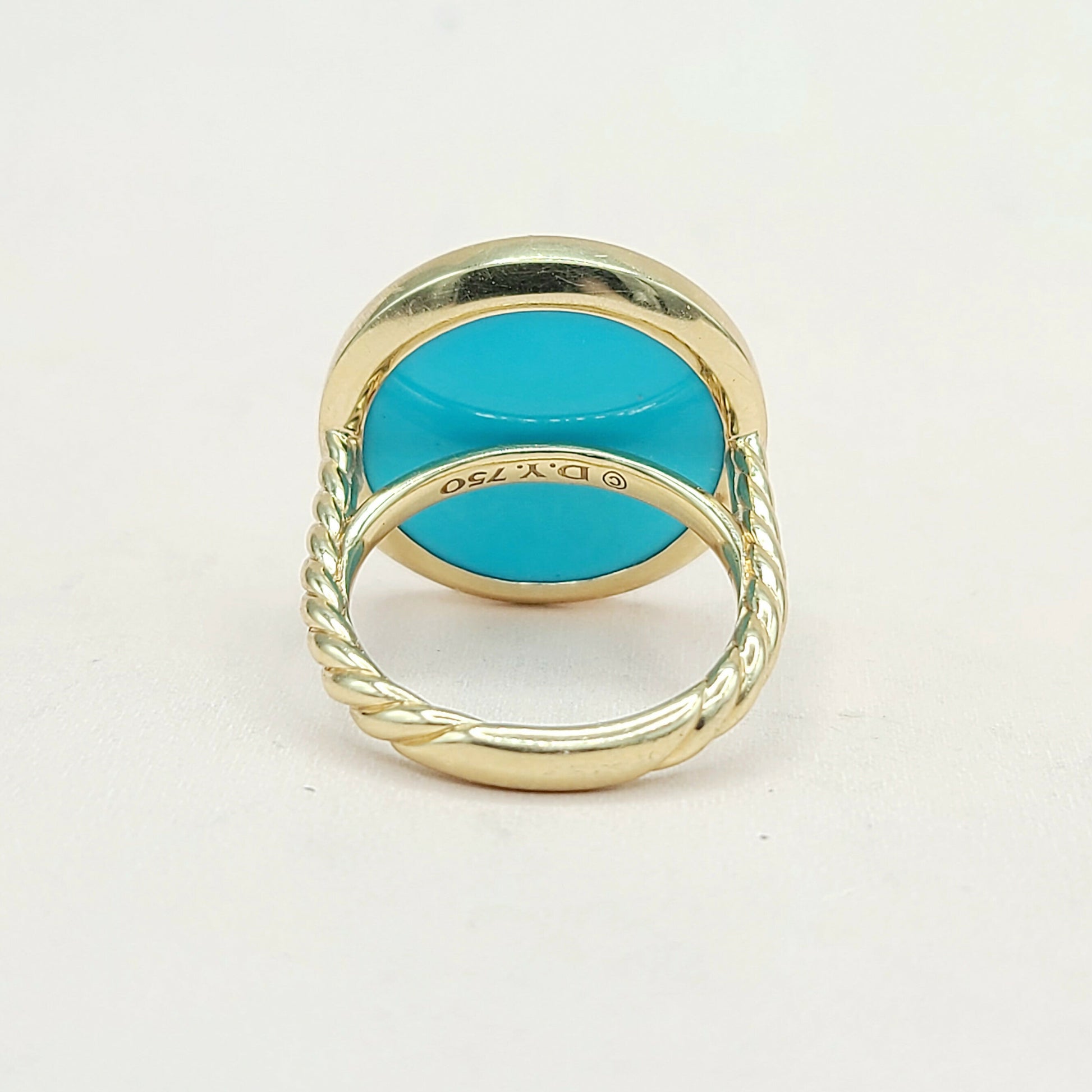    David Yurman Elements Ring Turquoise & Diamond 18K Gold