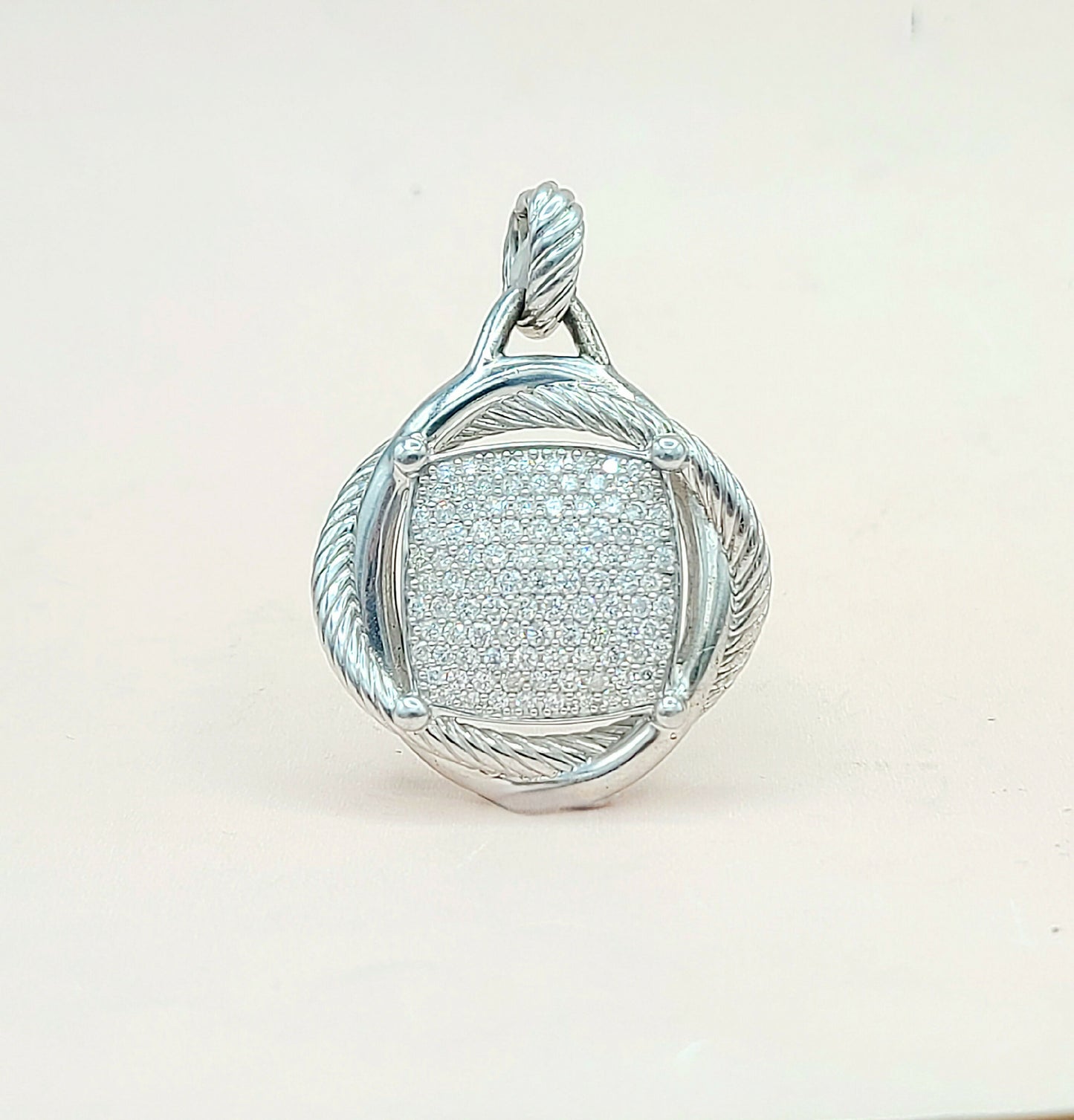    David Yurman Infinity Pendant Large with Diamonds