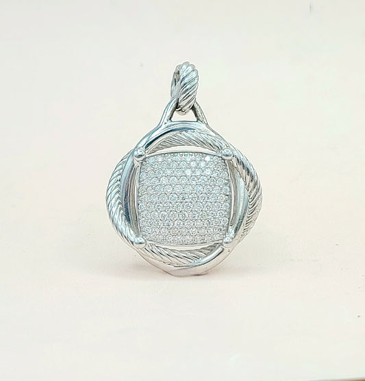    David Yurman Infinity Pendant Large with Diamonds