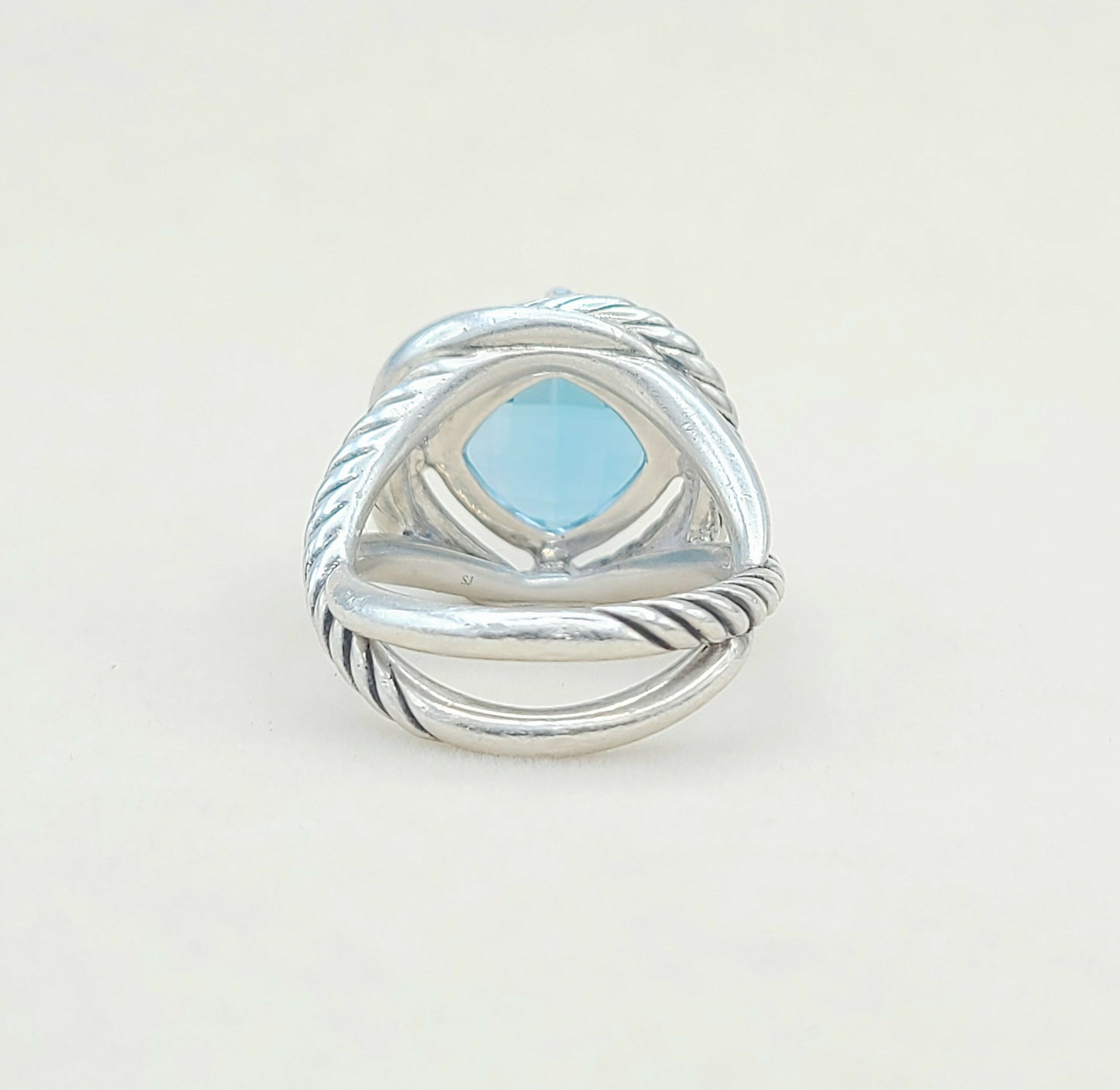    David Yurman Infinity Ring 11mm Blue Topaz