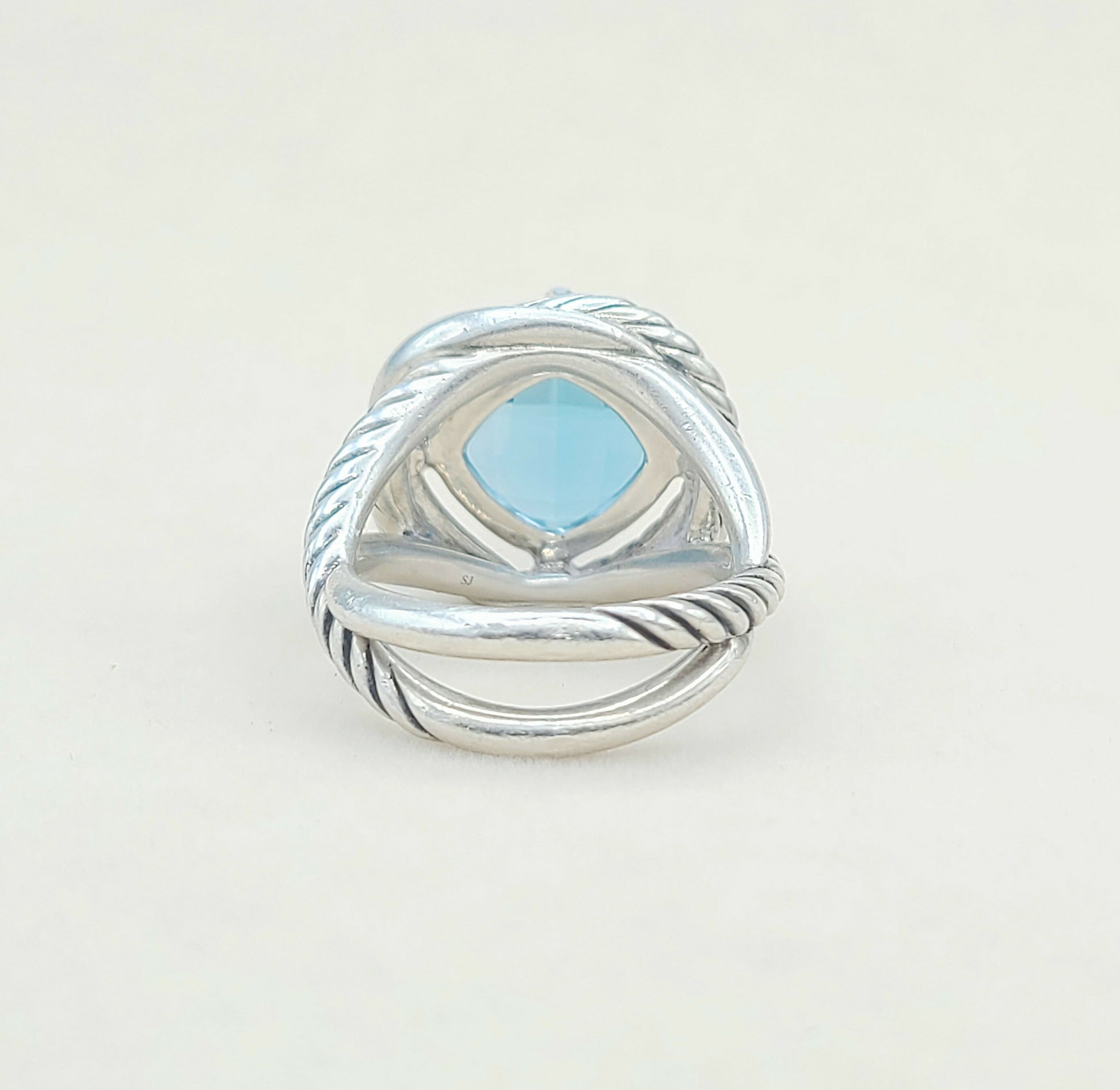    David Yurman Infinity Ring 11mm Blue Topaz