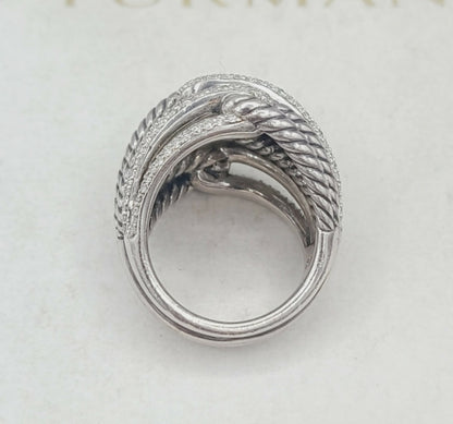    David Yurman Labyrinth Quadruple-Loop Ring – Diamonds