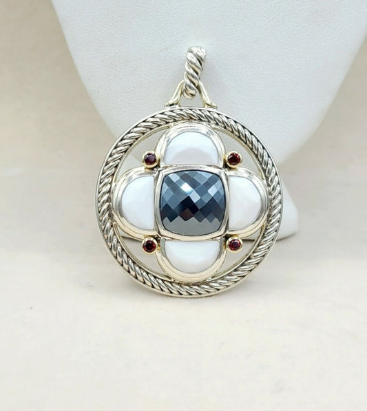    David Yurman Large Half Moon Renaissance Pendant