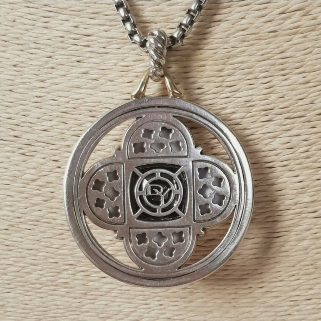    David Yurman Large Half Moon Renaissance Pendant