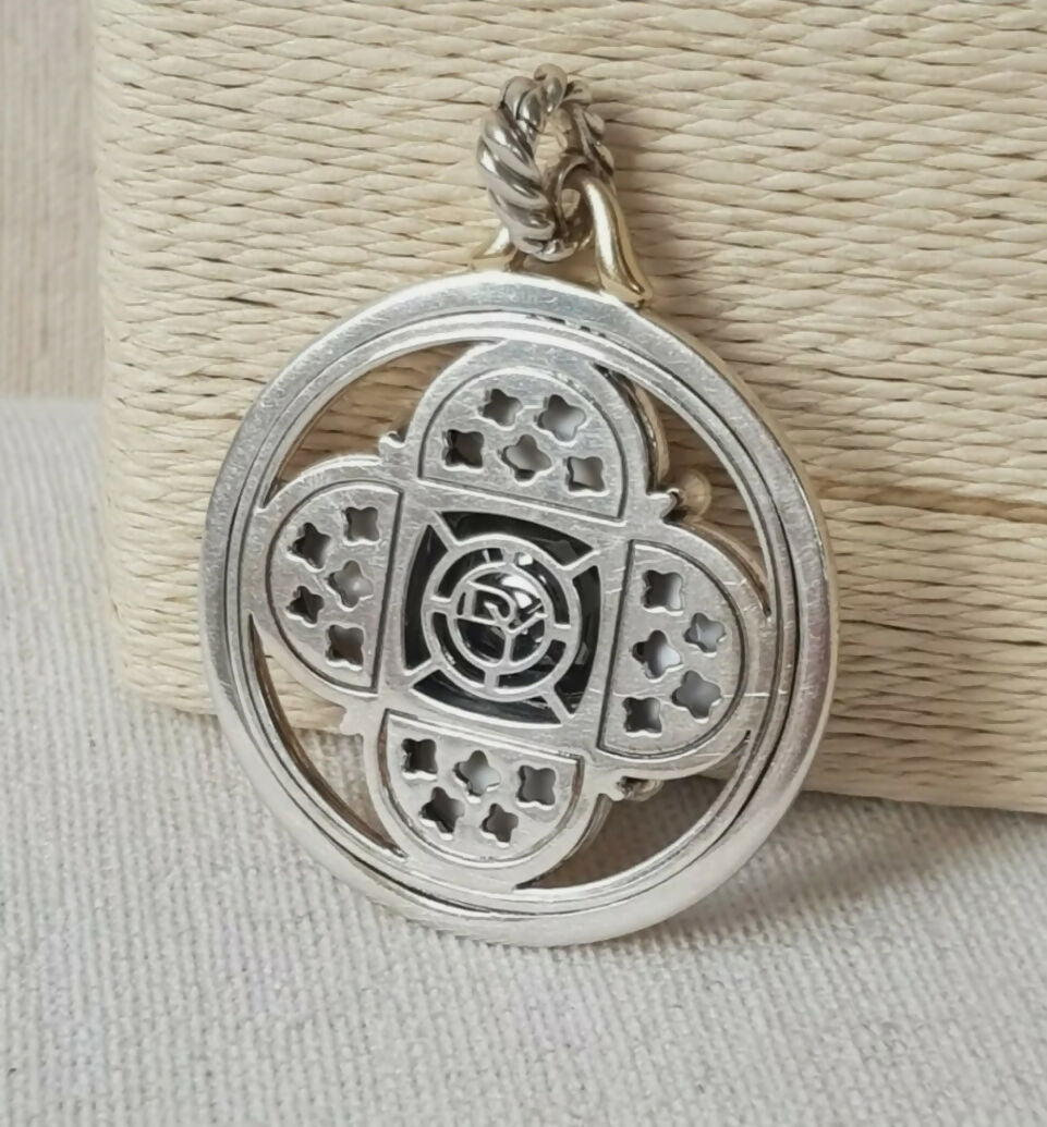    David Yurman Large Half Moon Renaissance Pendant