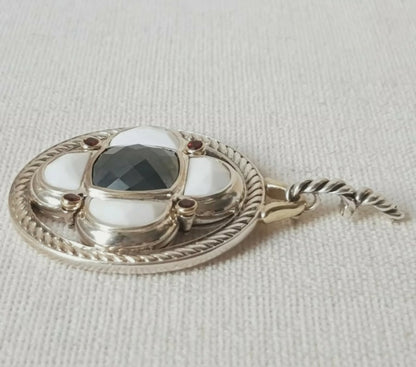    David Yurman Large Half Moon Renaissance Pendant
