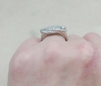    David Yurman Large Infinity Ring – 14mm Pave Diamonds