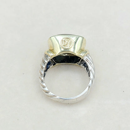    David Yurman Large Noblesse Ring Black Onyx & Gold