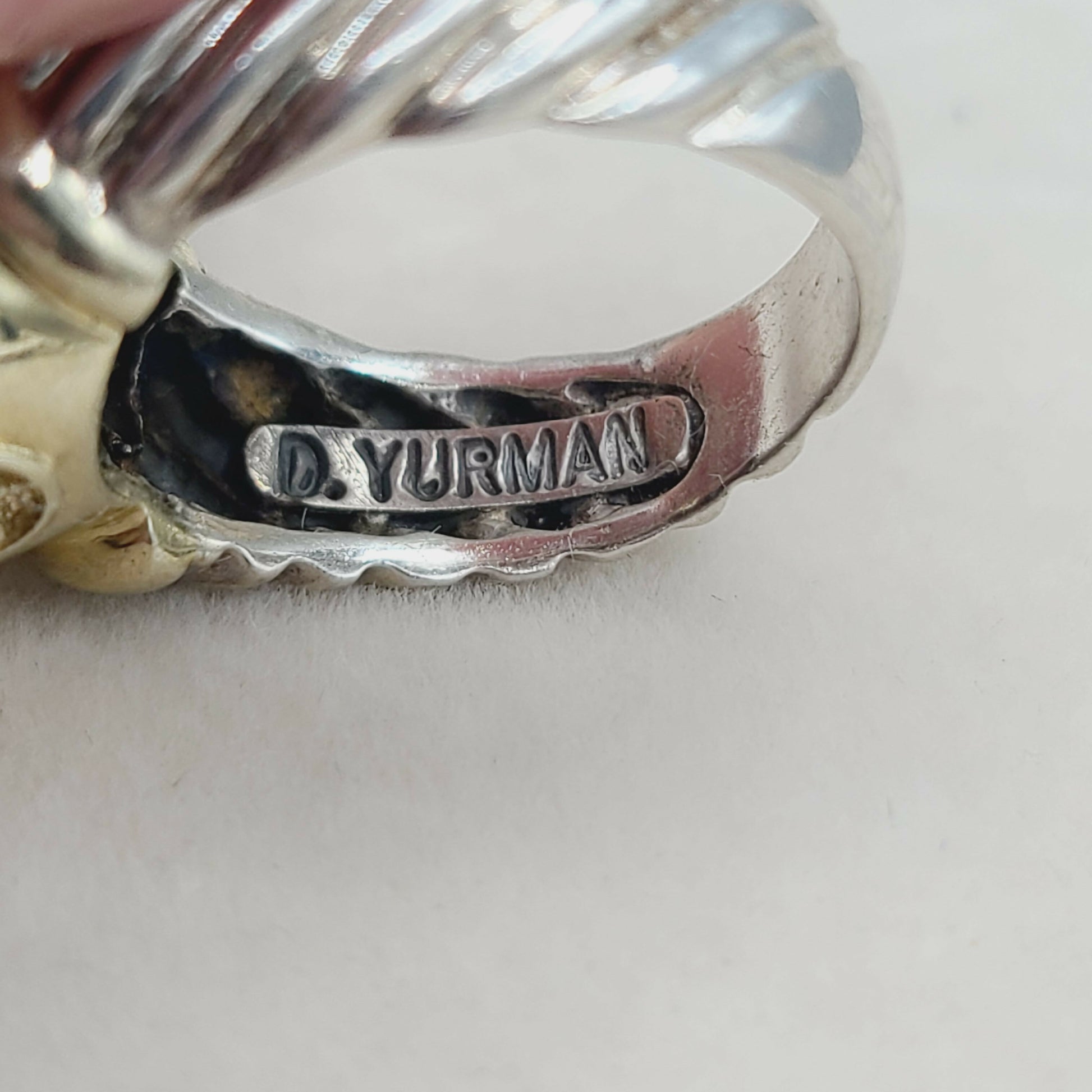    David Yurman Large Noblesse Ring Black Onyx & Gold