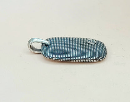    David Yurman Large Sky Pendant Tablet in Sterling Silver
