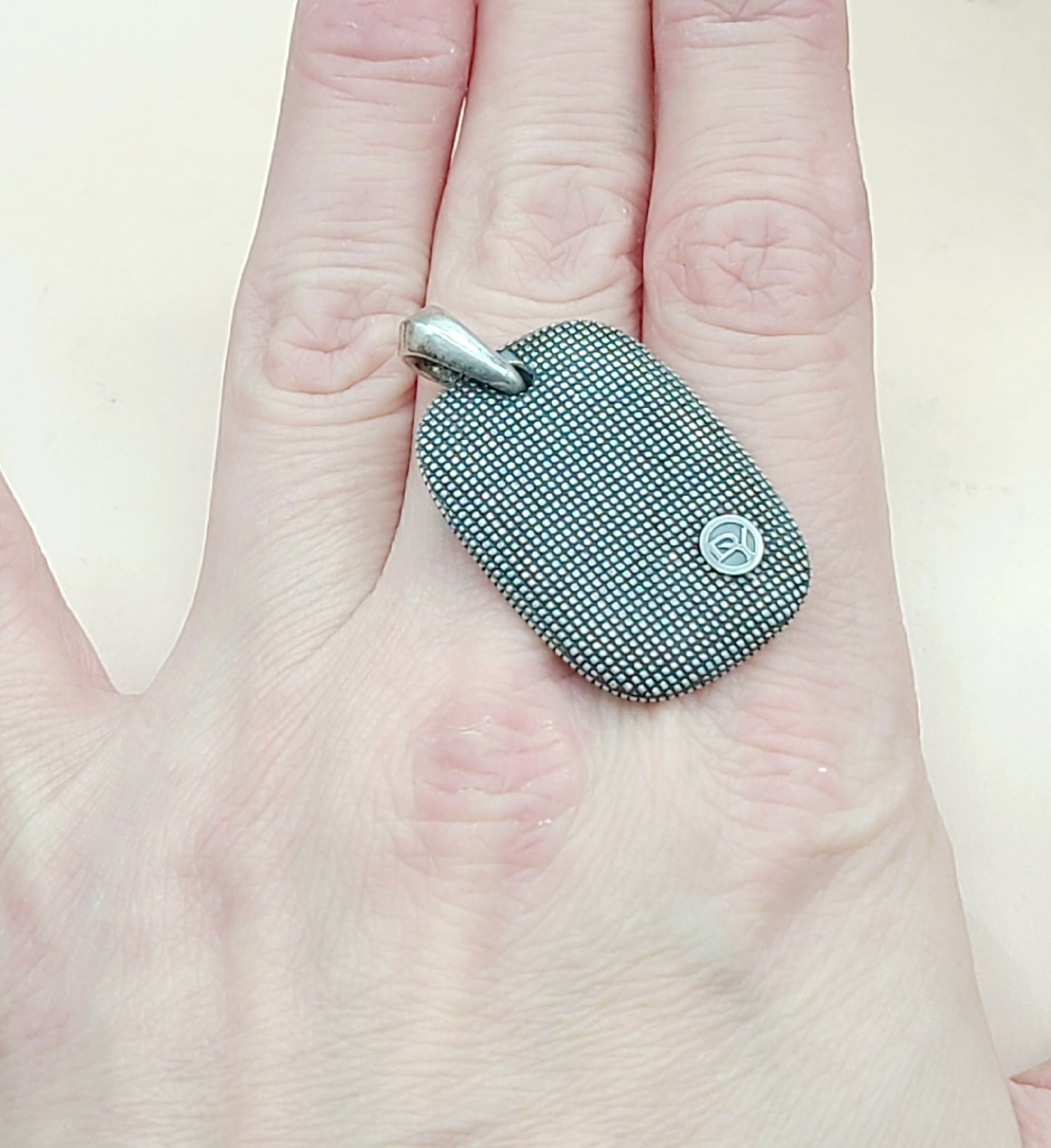    David Yurman Large Sky Pendant Tablet in Sterling Silver