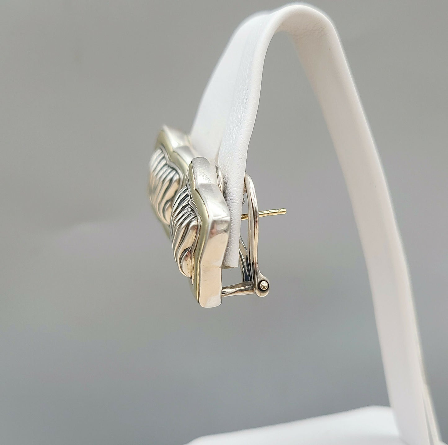    David Yurman Large Thoroughbred Quatrefoil Earrings