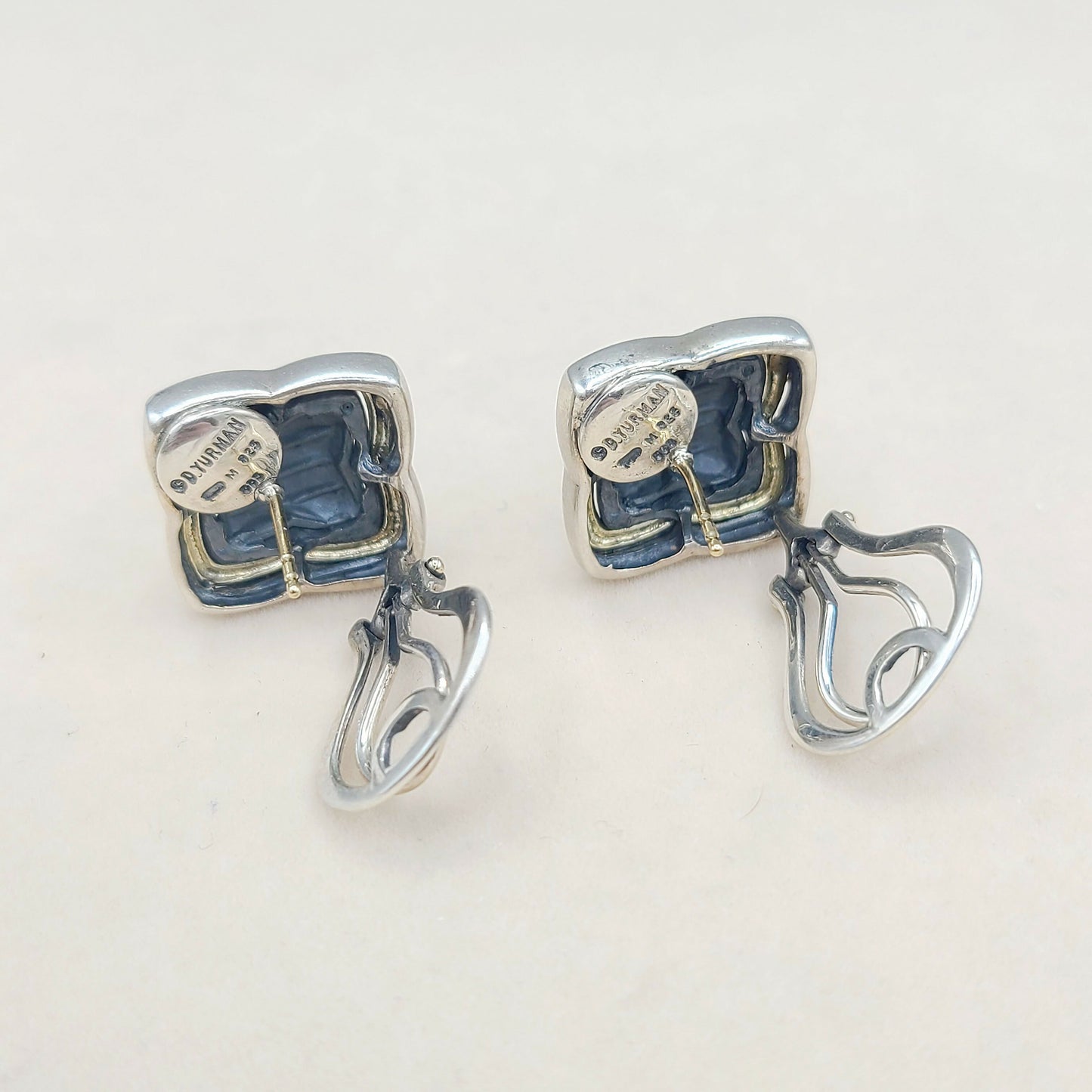    David Yurman Large Thoroughbred Quatrefoil Earrings