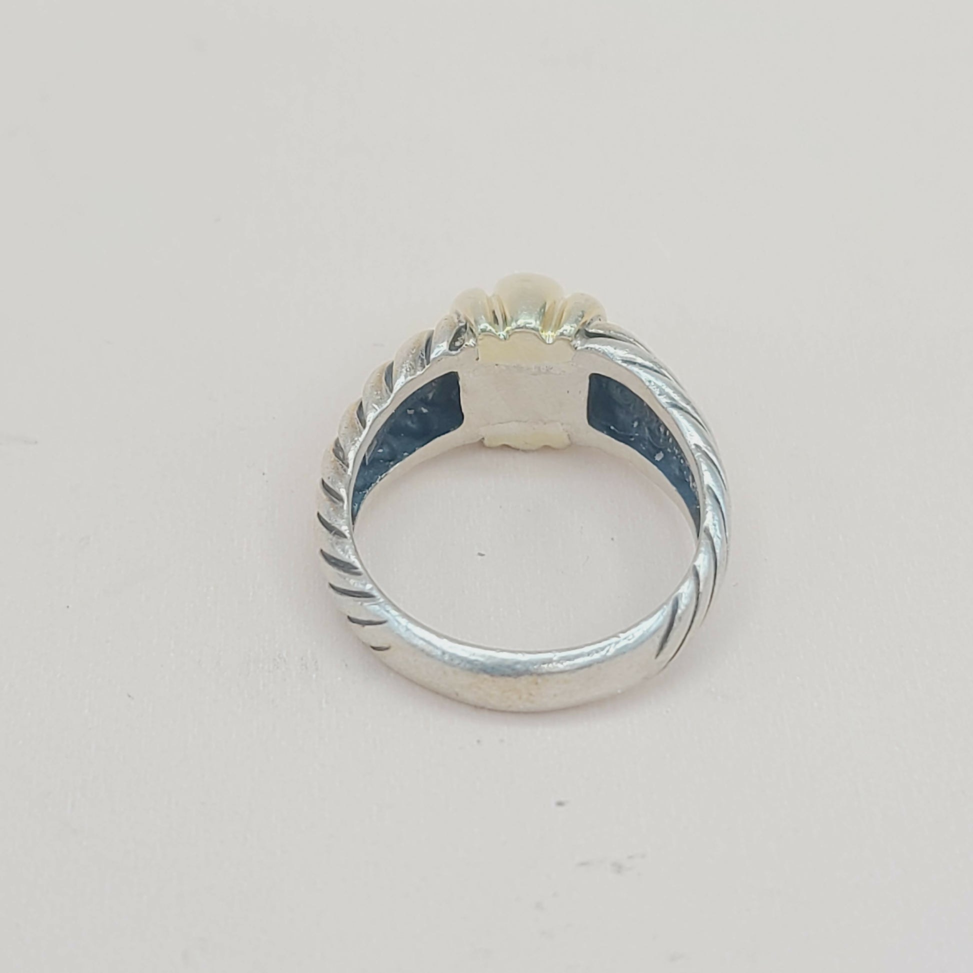    David Yurman Metro Dome Ring With Gold