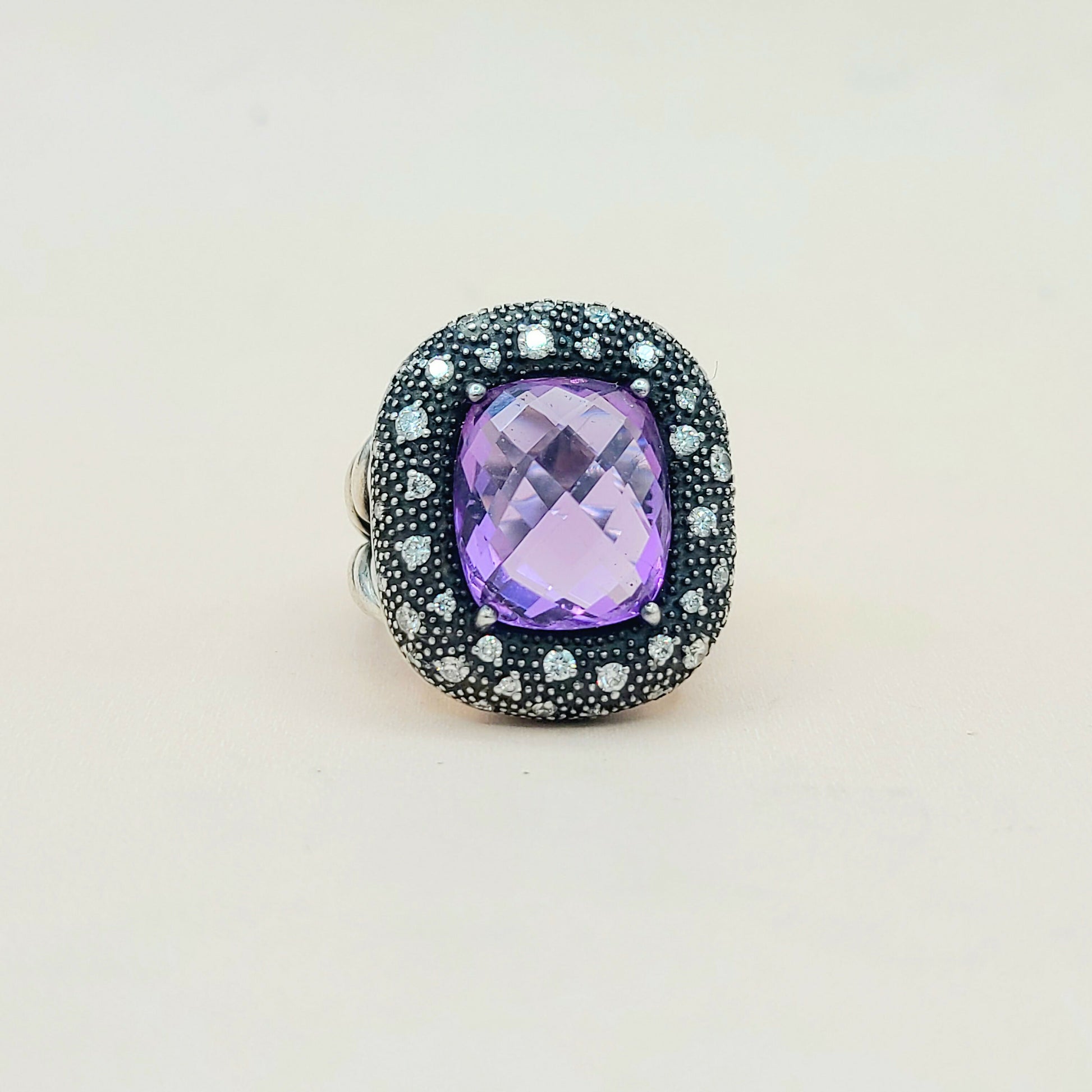    David Yurman Midnight Mélange Ring Amethyst & Diamonds