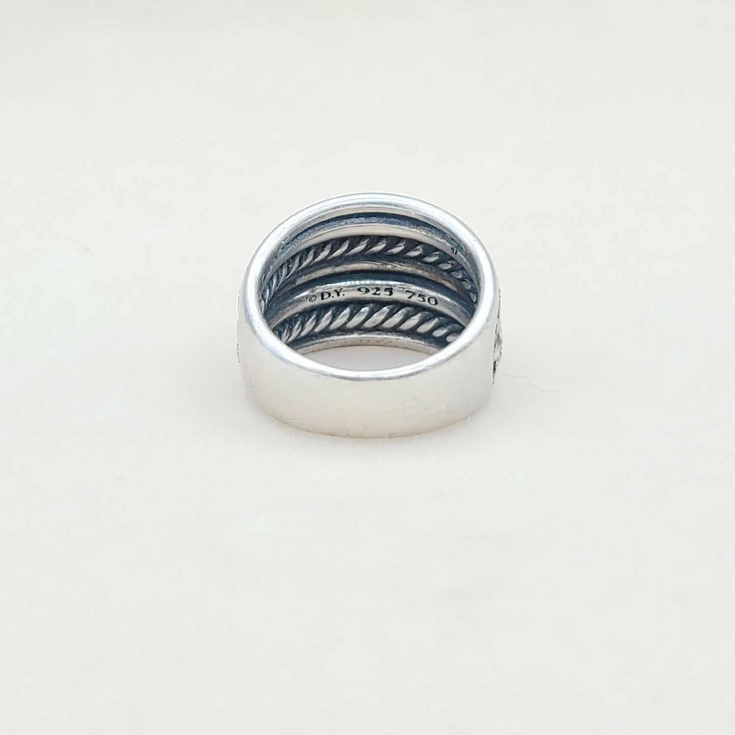    David Yurman Midnight Melange Ring – Diamonds & Gold